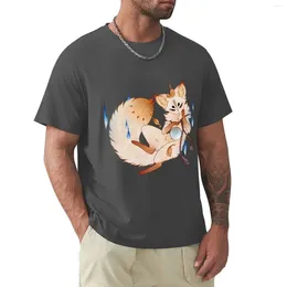 Men's Polos Mischievous - TeaKitsune Yokai Kitsune T-Shirt Short Sleeve Tee Plus Size Tops Mens Graphic T-shirts Pack