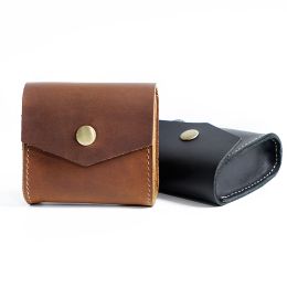 Purses Genuine Leather Hasp Small Storage Bag Vintage Purse Coin Wallets Crazy Horse Leather Coin Purses Vintage Design Individuation