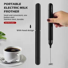 Frothers Black Handheld Wireless Electric Milk Frother Coffee Tea Stirrer Baking Egg Frother Kitchen Mixer