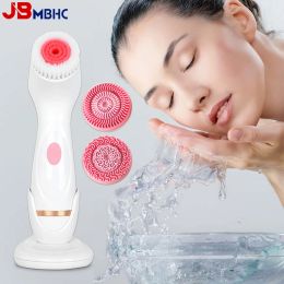 Scrubbers Facial Cleansing Brush Sonic Face Rotating Cleansing Brush Galvanica Facial Spa System Can Deeply Clean and Remove Blackheads