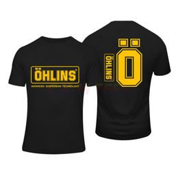 Amazing Doublesided Tees Men Ohlins Shock Suspension Car Motorcycle Sport Racing T Shirt Casual Oversized Tshirt Male Tshirts 240409