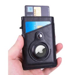 Holders For Apple Airtag Mens Wallet ID Business Card Holder PU Leather Cardholder RFID Wallet Bank Card Case 2022 Locator Protective