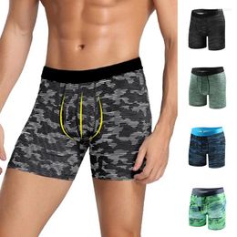 Underpants DIHOPE Men's Plus Size Quick Dry Athletic Compression Shorts Boxer Underwear Mid-Rise Breathable Cotton Sport Tights Men