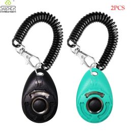 Aids 2/Pack Dog Training Clicker with Adjustable Wrist Strap Durable Lightweight Easy To Use for Cats Puppy Birds Horses