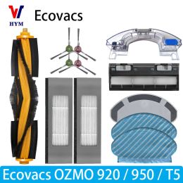Purifiers For Ecovacs Debot OZMO T5 / 920 / 950 Accessories Main Side Brush Water Tank Castor Wheel Philtre Mop Vacuum cleaner spare parts