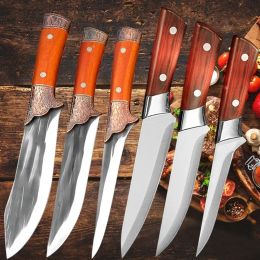 Accessories Forged Boning Knife Kitchen Knives BBQ Tool Fishing Stainless Steel Butcher Knife Handmade Slicing