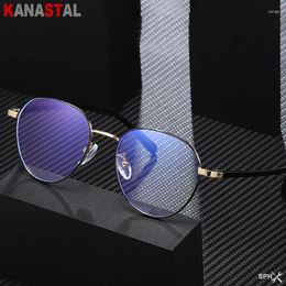 Sunglasses Women Metal Reading Glasses Men Blue Light Blocking Optics Lenses Prescription Myopia Presbyopic Eyewear Round Eyeglasses Frame