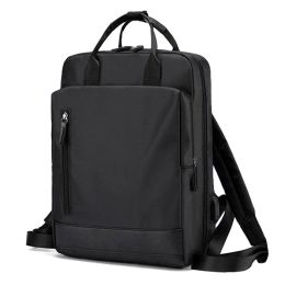 Bags Unisex Business Pack USB 13.3 14inch Charging Port Backpack Large Capacity Wearresistant Multifunction Rucksack for Female Male