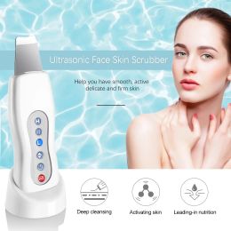 Instrument Ultrasonic Skin Scrubber Cleaner Face Cleaning Acne Removal Facial Spa Massager Ultrasound Peeling Clean Machine