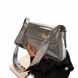 single Shoulder Bags For Women Fi Pure Color Simple Women Bag Pu Leather Handbag Vintage Armpit Fi Shoulder Pack 12tf#