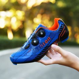 Footwear Men Breathable Cycling Shoes Road Bike Ultralight Athletic Mountain Bike Shoes Racing Sneakers Rubber Sole Riding Shoes