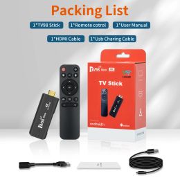 Stick New TV98 Android Big TV HDR Set Top OS 4K WiFi 6 2.4/5.8G Android 7.1 Smart Sticks Android TV Box Stick Portable Media Player