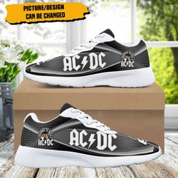 Casual Shoes AC Rock Band Pattern Brand Design For Women Fitness Comfort Absorbing Non-slip Ladies Sneakers Outdoor