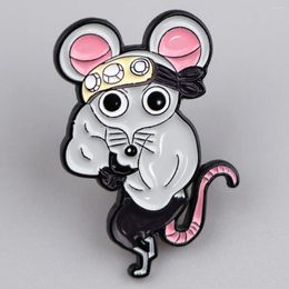 Brooches Anime Mouse Enamel Pin Cute Animal Brooch Pines Lapel Pins Badge On Backpack Clothing Accessories Fashion Jewelry Friends Gifts