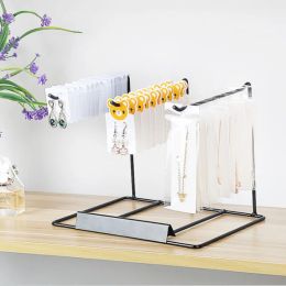 Strands Metal Jewelry Display Rack Shelf Earrings Necklace Bracelet Ring Organizer Hanger Stand Retail Exhibitor Shop Display