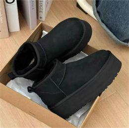 Designer Classic Ultra mini botas de neve plataforma de bota de neve homens homens pur ovelha tasman tazz castanha de areia de areia de areia bege de areia de deriva australiana sapato de inverno A36