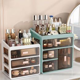 Organisation Luxury Makeup Organiser Drawer Type Jewellery Container Cosmetic Storage Box Makeup Case Brush Lipstick Holder Skincare Desktop