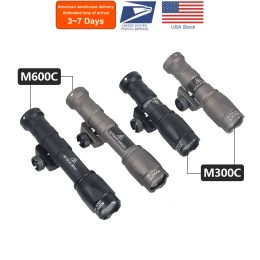 Scopes US warehouse Surefir M600C M600 M300 X300 Ultra Tactical Scout Light Rifle Weapon Flashlight Hunting Momentary Pressure Switch