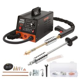 Machines VEVOR Stud Welder Dent Repair Kit 3KW Spot Welder Dent Puller with 6 Welding Modes for Car, Truck, Motorcycle Dent Repair