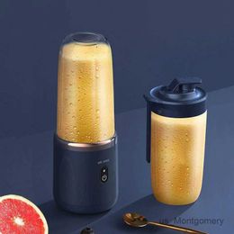 Juicers 6 Blades Portable Juicer Cup Fruit Automatic Electric Smoothie Blender 400ml Lemon Orange Ice CrushCup Food Processor Squeezer