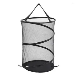 Laundry Bags Mesh Basket Foldable -up Collapsible Baskets With Reinforced Carry Handle For Dorm Room Bedroom