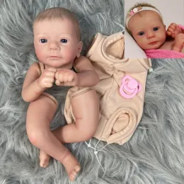 Dolls 19Inch Painted Reborn Doll Kit Felicia With Engraved Name and Cloth Body Unassembled DIY Doll Parts Toy