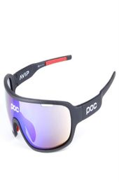 new POC 4 Lens Cycling Glasses Bike Sport Sunglasses Men Women Mountain Bicycle Cycle Eyewear lentes de sol para Outdoor Eyewear2667811