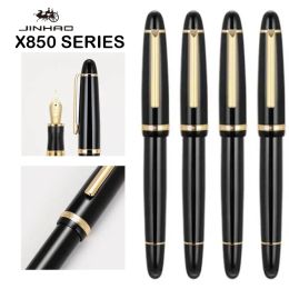 Pens 1/5 PCS JINHAO X850 Fountain Pen Gold Clip Iraurita EF/F/M Nib for Writing Signature Office School Supplies Stationary