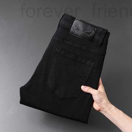 Men's Jeans designer 2024 Spring New European Fashion Brand Light Luxury and Long Pants Small Straight Tube Anti Fading Three proof Fabric BYOA