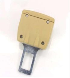 2 Colour 1 pc Car Seat Belt Clip Extender Safety Seatbelt Lock Buckle Plug Thick Insert Socket Black Beige4100214