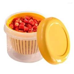 Storage Bottles Fruit And Vegetable Ginger Garlic Crisper Refrigerator Food Containers Organiser For