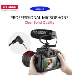 Microphones Professional Microphone Clear Sound Quality Standard Cold Shoe Connector 1/4 Threaded Hole 3.5mm Male Output