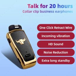 Earphones Trouvaille Wireless Headphones In Lotus Bluetooth Earphones Handsfree Headset Vibrate Earbuds With Retractable Wire With OX Head