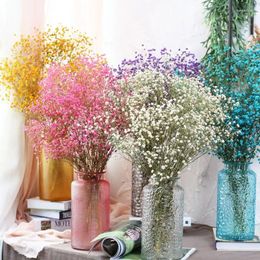 Decorative Flowers Natural Dried Gypsophila Home Display Flower Bouquet Baby's Breath Shooting Props Wedding Decoration Table