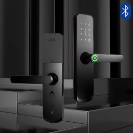 Control X7 Biometric Door Lock Fingerprint TTLock App IC Card Keyless Code Electronic Door Lock for Home Smart Digital Door Lock Black