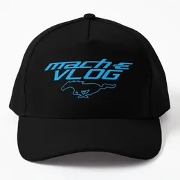 Ball Caps Mach-E Vlog With Pony Merch Baseball Cap Vintage Funny Hat Women Hats Men's