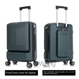 Luggage 2022 New Business Luggage 20Inch/24Inch Front and Rear Opening Trolley Case Universal Wheel Men's ShortTerm Suitcase