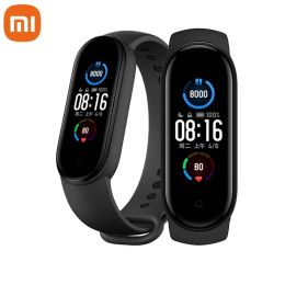 Wristbands Xiaomi Mi Band 5 Smart Bracelet 1 1 large AMOLED Screen Heart Rate Fitness Traker Bluetooth 5.0 Sport Waterproof band 5