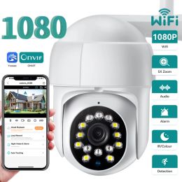 Cameras HD1080P 1.5Inch Mini Yoosee PTZ Wifi Camera Outdoor Wireless IP Camera Auto Tracking Motion Detection TwoWay Audio Could Record