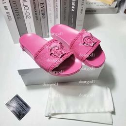 S Designer Slippers Novos clássicos da moda Palazzo Sandal Casual Shoe Mula Mente Momens Sandale Sliders Metal Slipper Summer Summer Slide Flor Wholesale 13