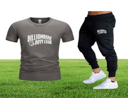 Men Sets Designer Tracksuit Summer TShirt Pants Set Casual Brand Fitness Jogger Pants T Shirt Hip Hop Fashion Men039s Tracksui7320454