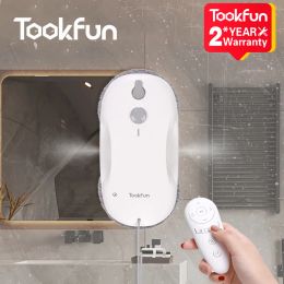 Cleaners 2023 TOOKFUN CW1 Electric Window Cleaner Water Spray Smart Robotic Automatic Planning Household Walls Cleaning Vacuum Cleaner