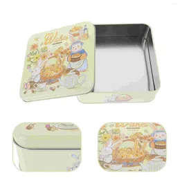 Storage Bottles Tinplate Box Candy Container Case Biscuits Gift Packing