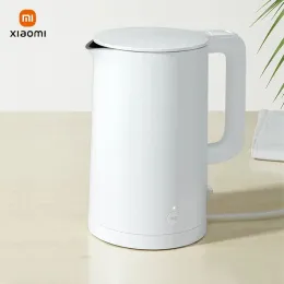 Kettles Xiaomi Mijia Electric Kettle 1S 1.7L Capacity Insulation for Camping and Travel Health Pot 220V 304 Stainless Steel Inner Liner