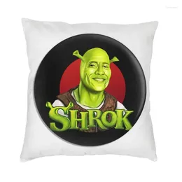 Pillow The Dwayne Shrek Sofa Cover American Actor Johnson Case Home Decorative Pillowcover For Living Room