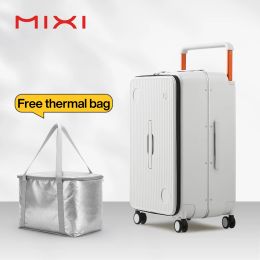 Luggage Mixi Checked in Luggage 26'' Suitcase Hardside Rolling Wheels Luggage Women Men Gorgeous Wide Handle Travel Suitcases New Design