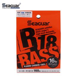 Accessories JAPAN Original Seaguar Flourocarbon R18 BASS Carbon Fibre Fishing Line 3LB25LB Monofilament Carp Bass Leader Line