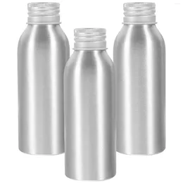 Storage Bottles Aluminium Bottle Perfume Essential Oil Sub Empty Shampoo Dispenser With Screw Lids Container Travel Liquid