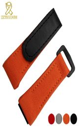 Nylon Watchband Canvas Watch Bracelet 27mm Wristwatches Band Bottom Is Genuine Leather Watch Strap For Rm011 Rm3502 Rm056 Y19052302516845