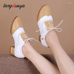 Dance Shoes Teacher Latin Soft Leather Women Modern Professional Square Heels 3.5/5cm Ballroom Dancing Shoee